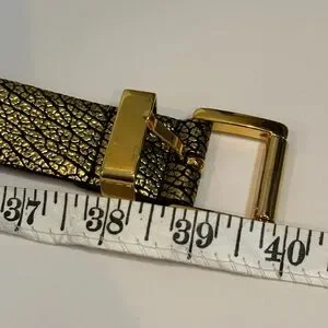 Michael Kors Gold Textured Belt MICHAEL KORS Women main image 4
